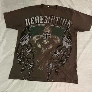 Affliction Style Shirt Grunge OP
All Over Print Y2K 2000s Emo Goth skater